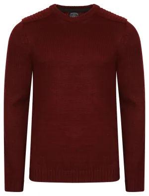 Minos Knitted Jumper in Oxblood - Kensington Eastside