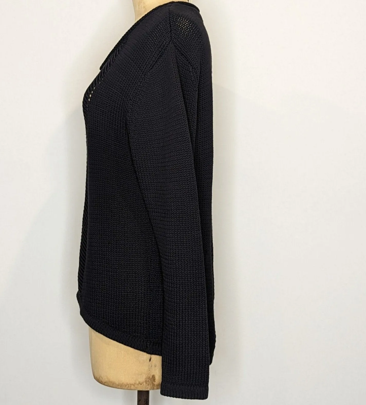 Morrison Black Chunky Knit Sweater