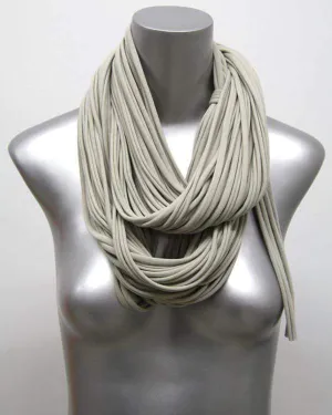 Necklush Chunky Scarf / Beige & Brown / Unisex