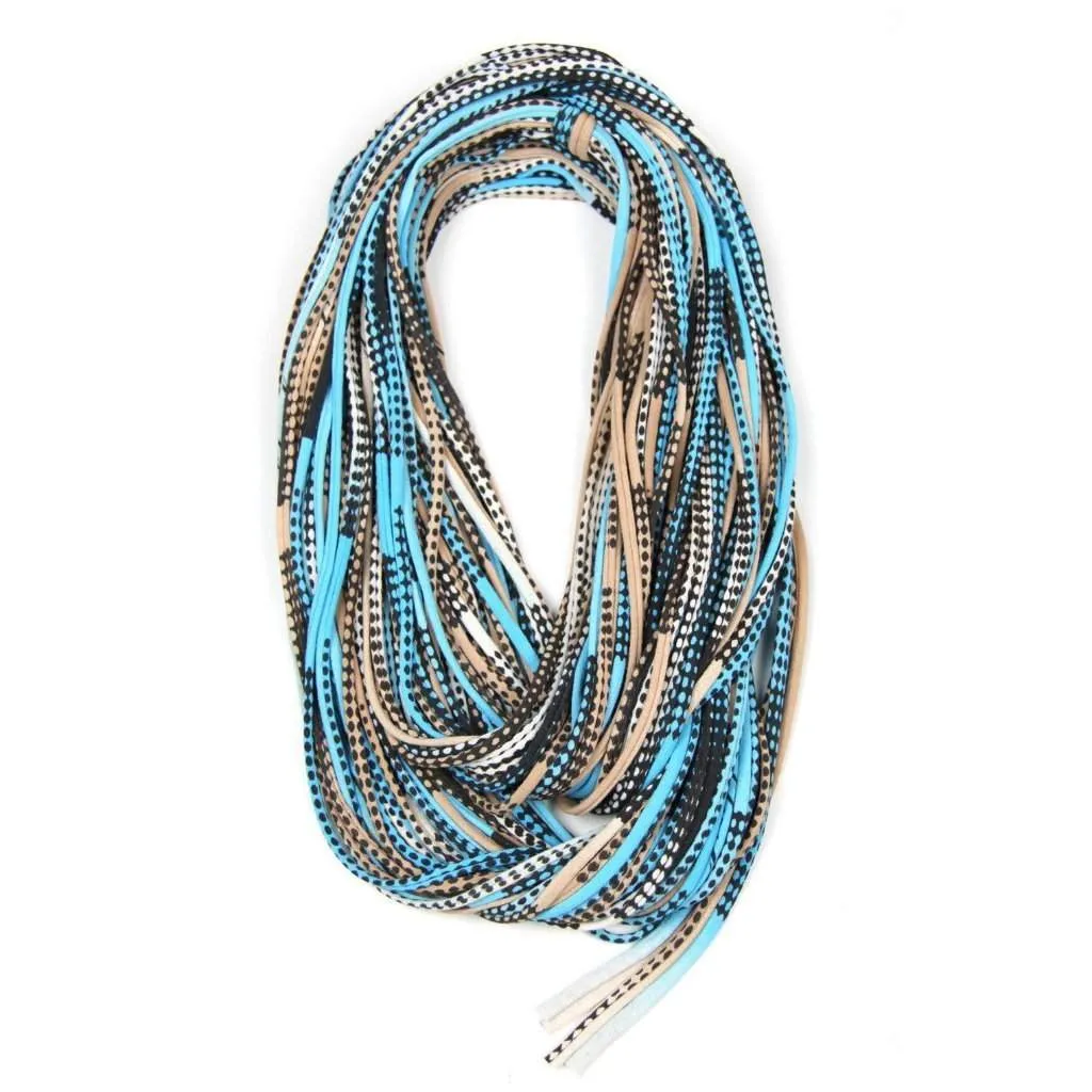 Necklush Chunky Scarf / Blue & Black / Unisex