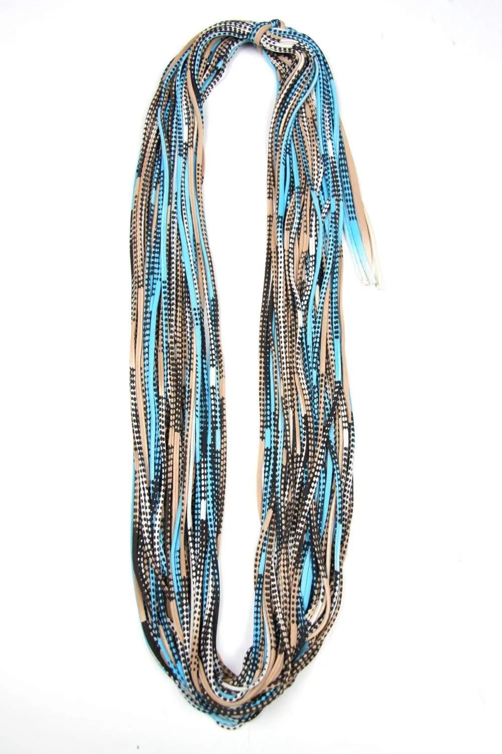 Necklush Chunky Scarf / Blue & Black / Unisex