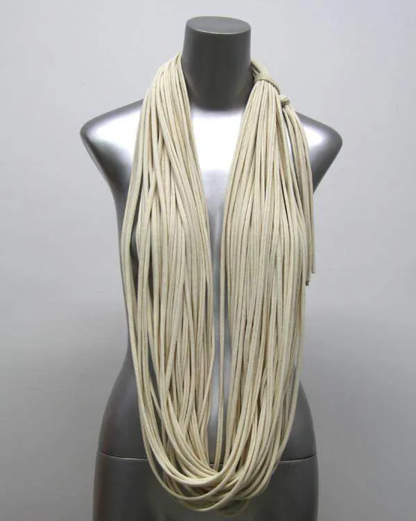 Necklush Chunky Scarf / Cream White / Unisex