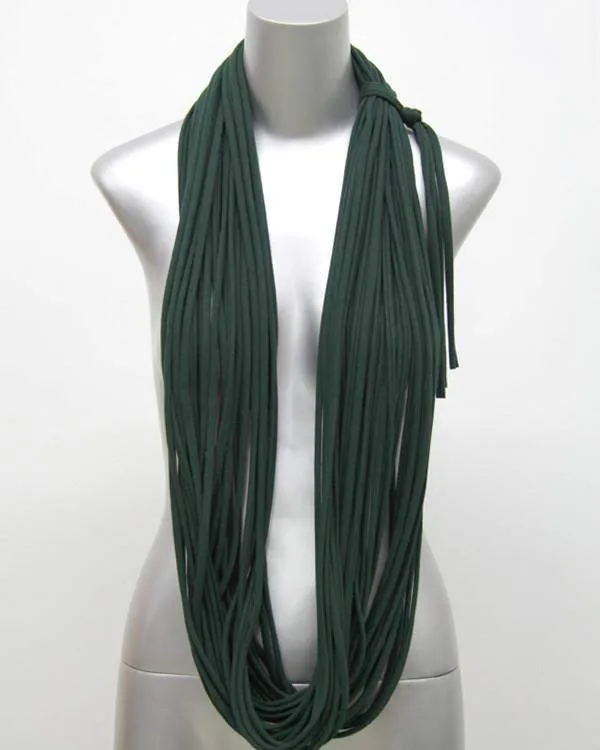 Necklush Chunky Scarf / Deep Green / Unisex