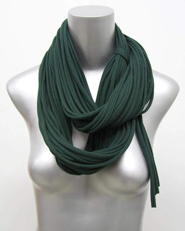 Necklush Chunky Scarf / Deep Green / Unisex