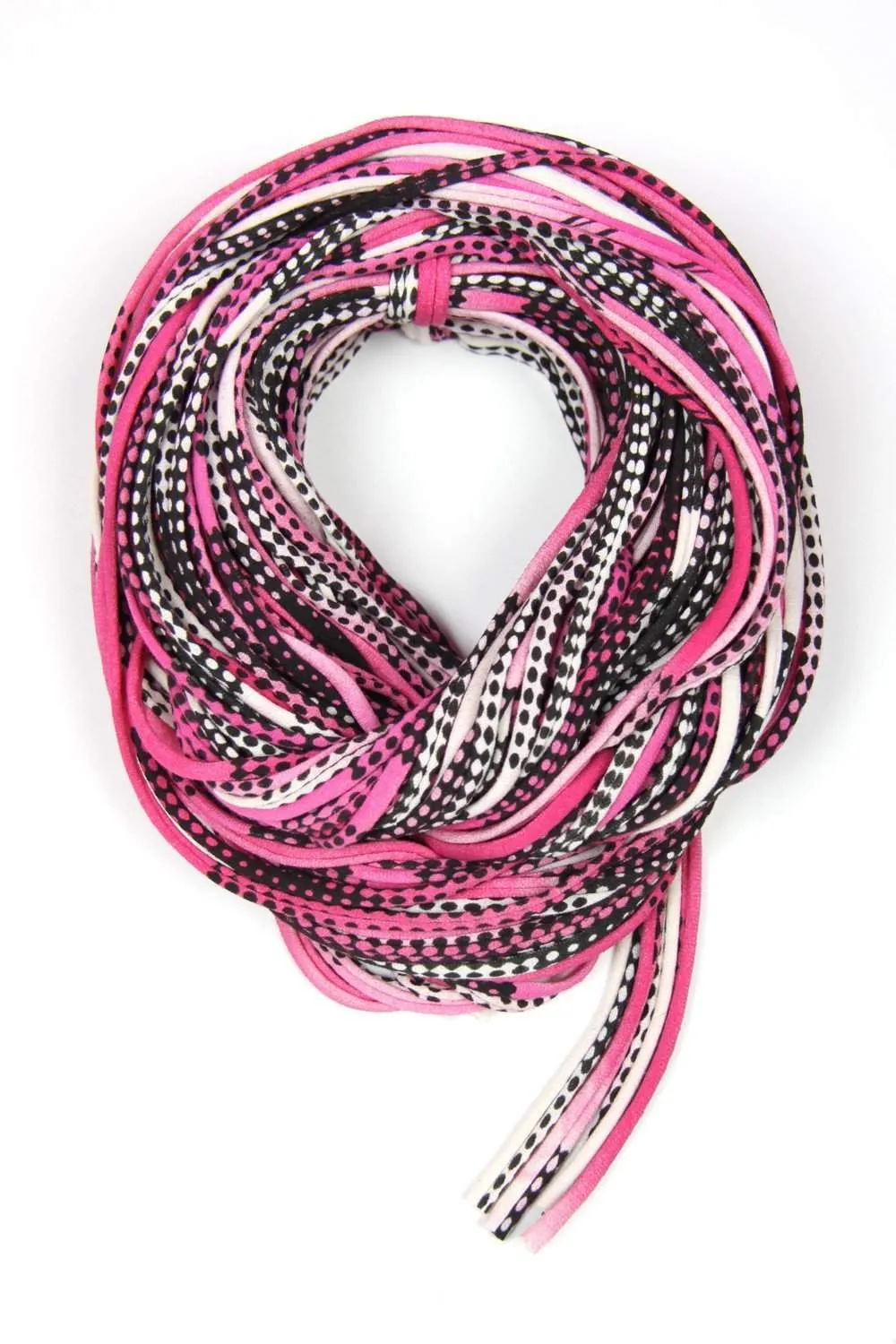 Necklush Chunky Scarf / Fuchsia & Black / Unisex