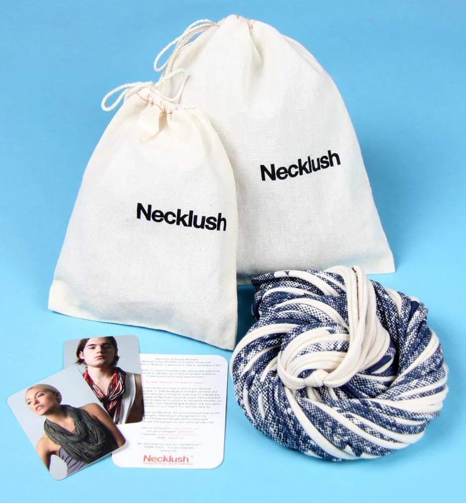 Necklush Chunky Scarf / Heather Blue / Unisex