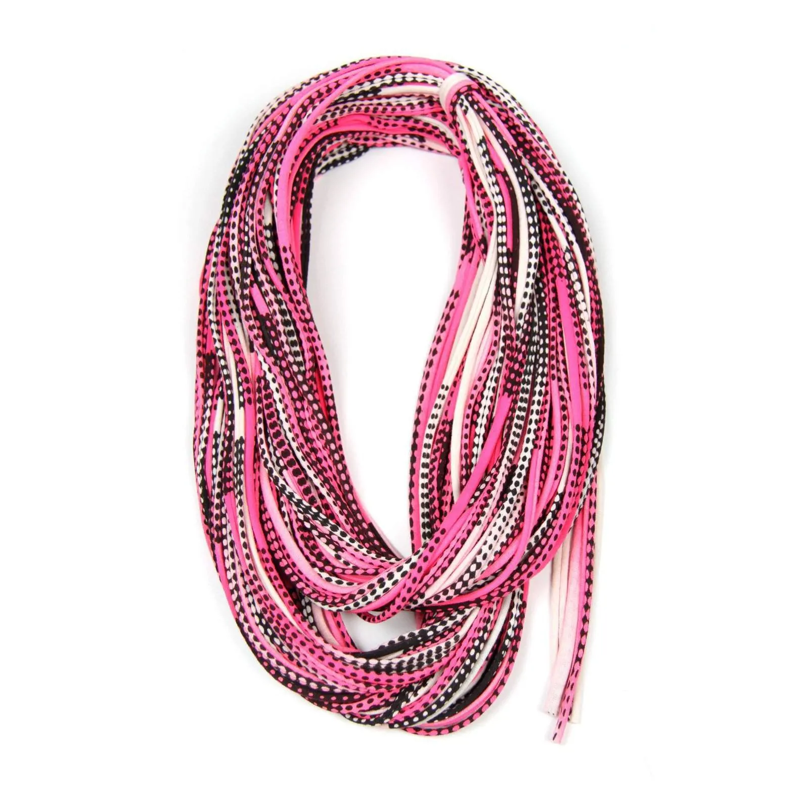 Necklush Chunky Scarf / Hot Pink & Black / Unisex