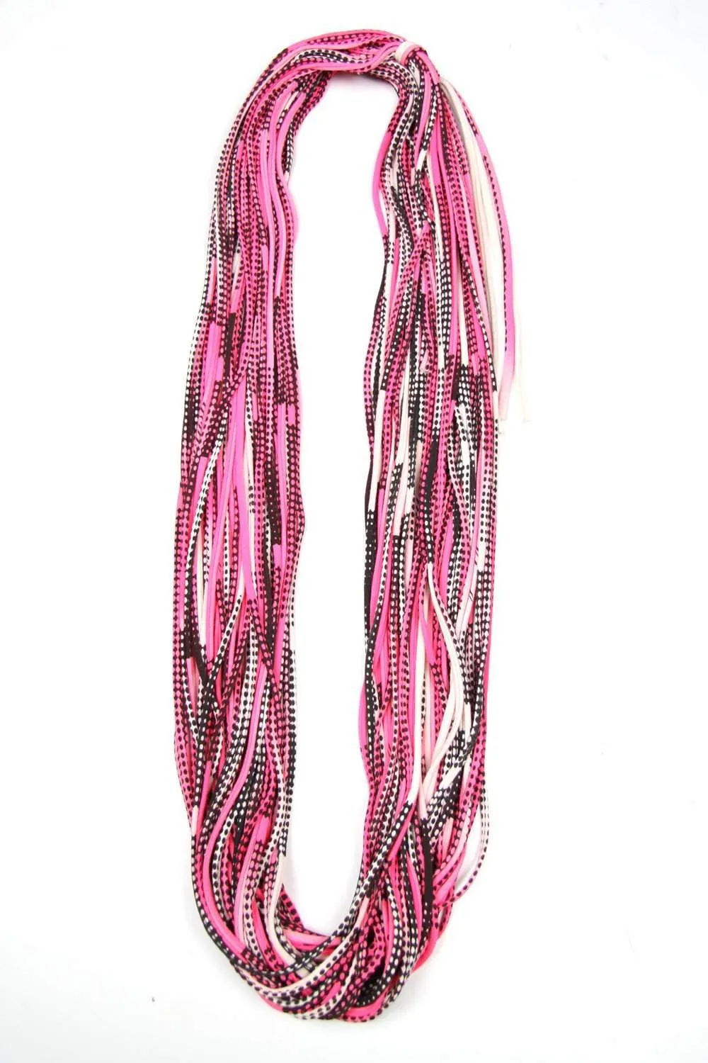 Necklush Chunky Scarf / Hot Pink & Black / Unisex