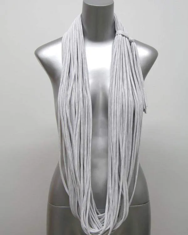 Necklush Chunky Scarf / Light Grey / Unisex