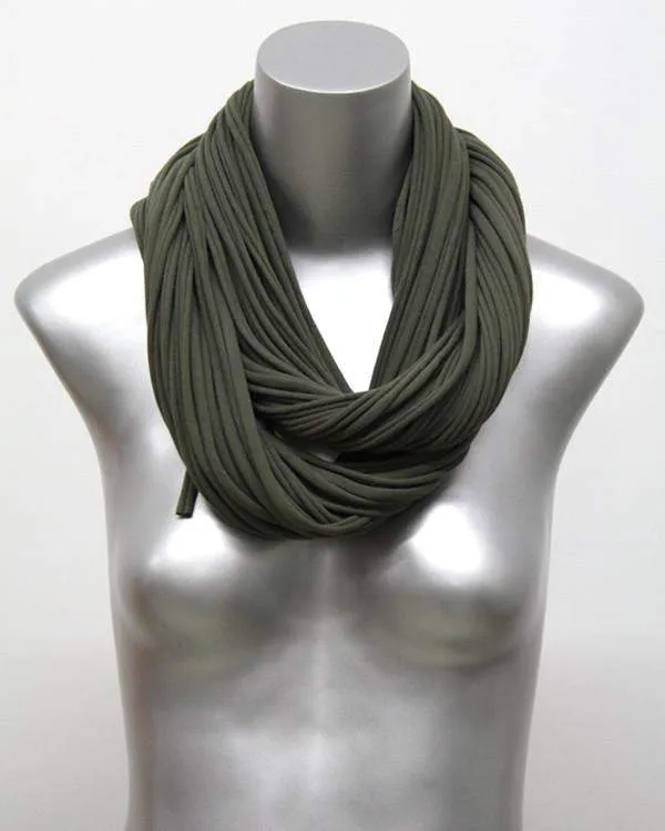 Necklush Chunky Scarf / Military Green / Unisex