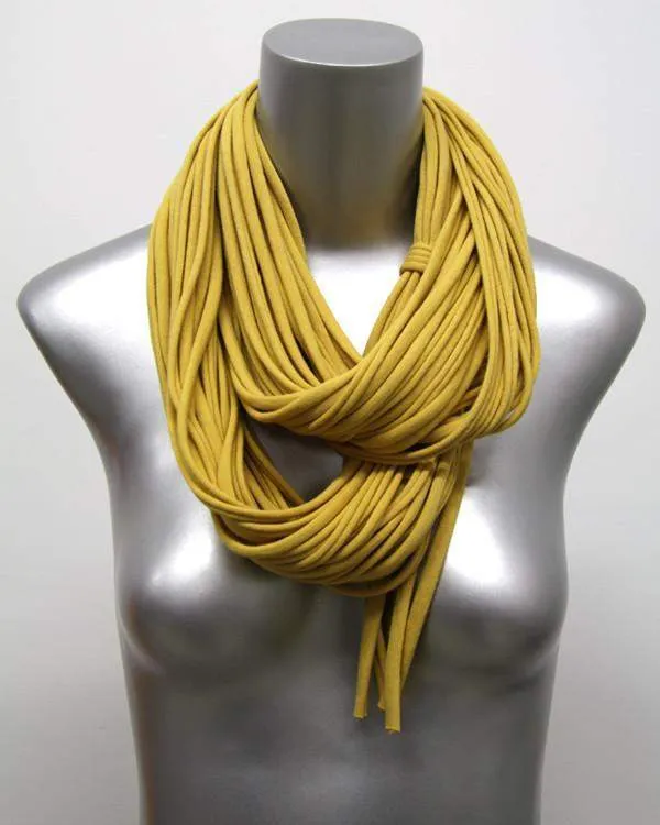 Necklush Chunky Scarf / Mustard Yellow / Unisex