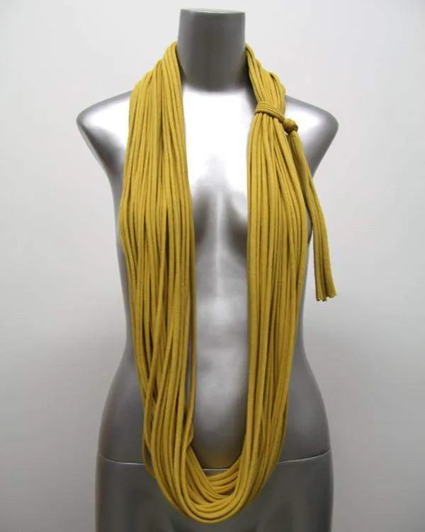 Necklush Chunky Scarf / Mustard Yellow / Unisex