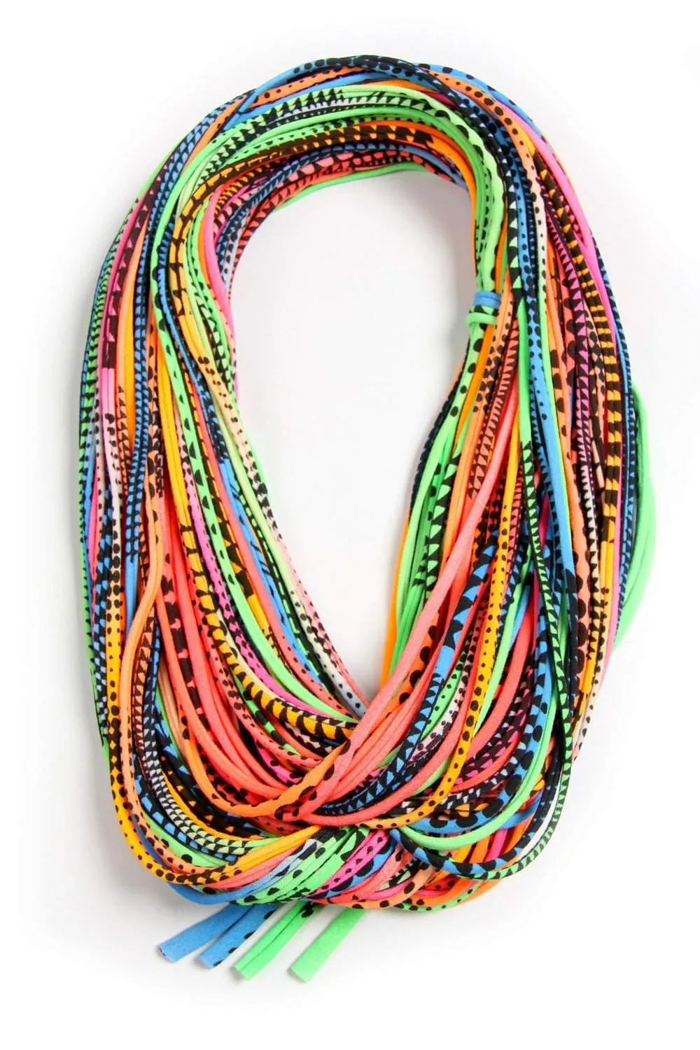 Necklush Chunky Scarf / Neon Rainbow / Unisex