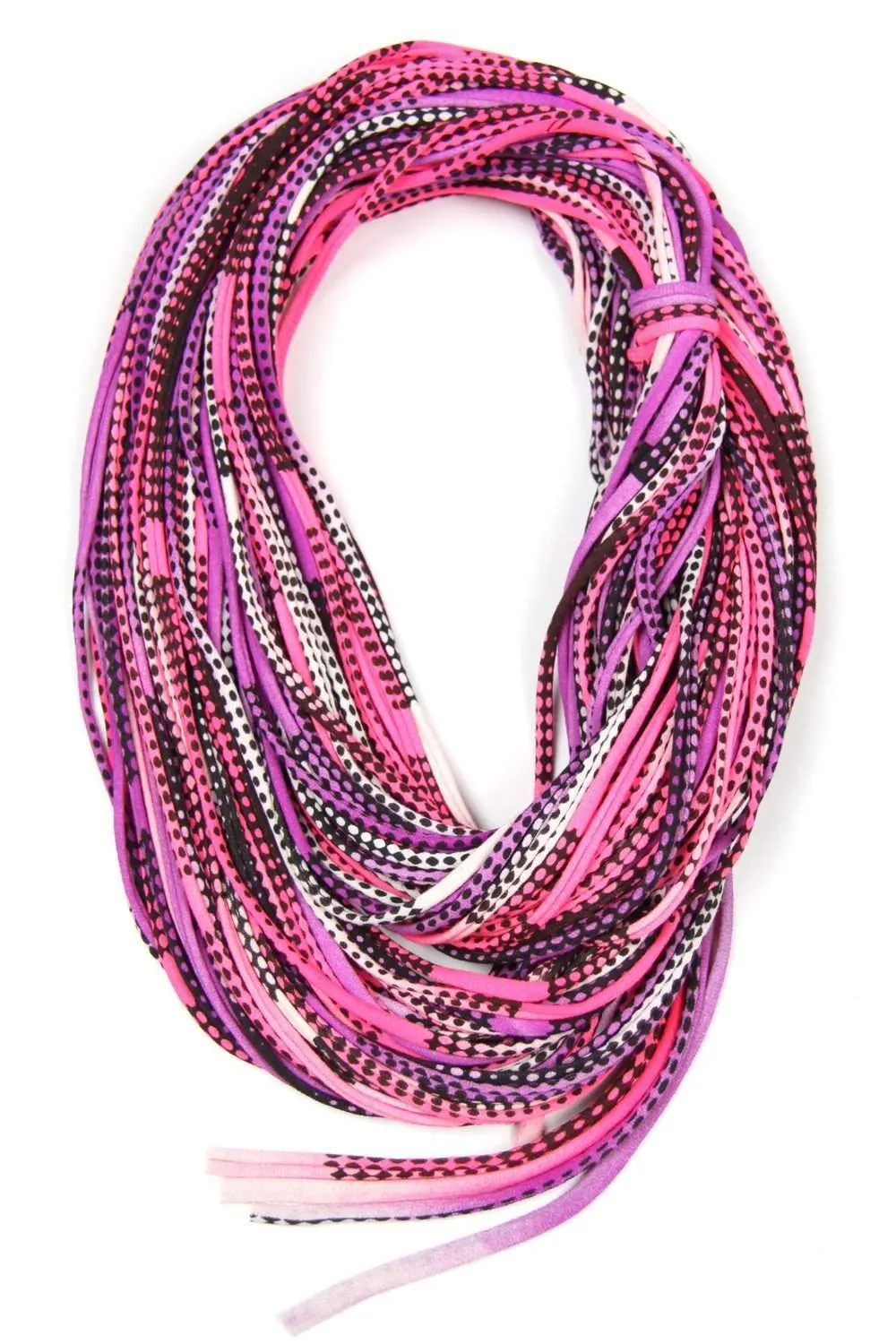 Necklush Chunky Scarf / Pink Purple & Black / Unisex