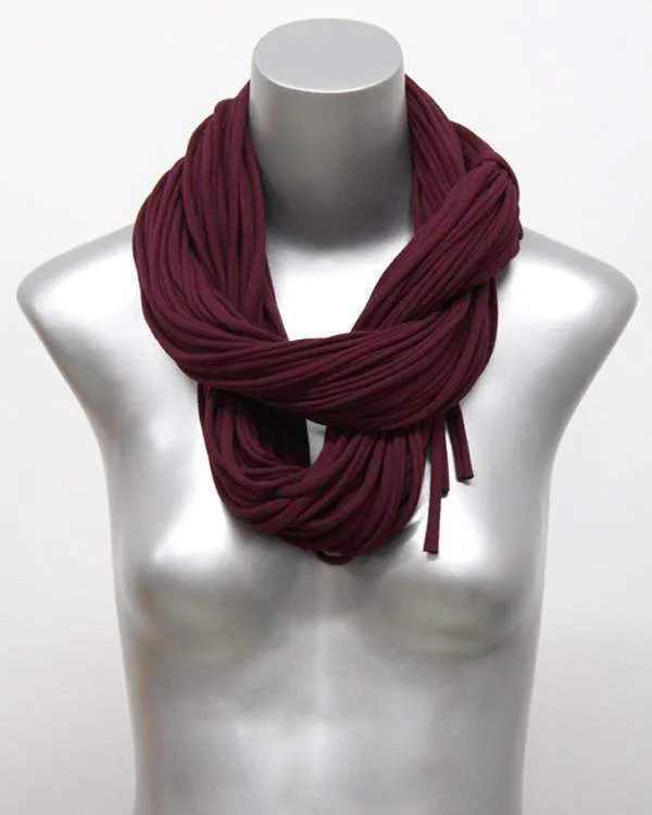 Necklush Chunky Scarf / Plum Purple / Unisex