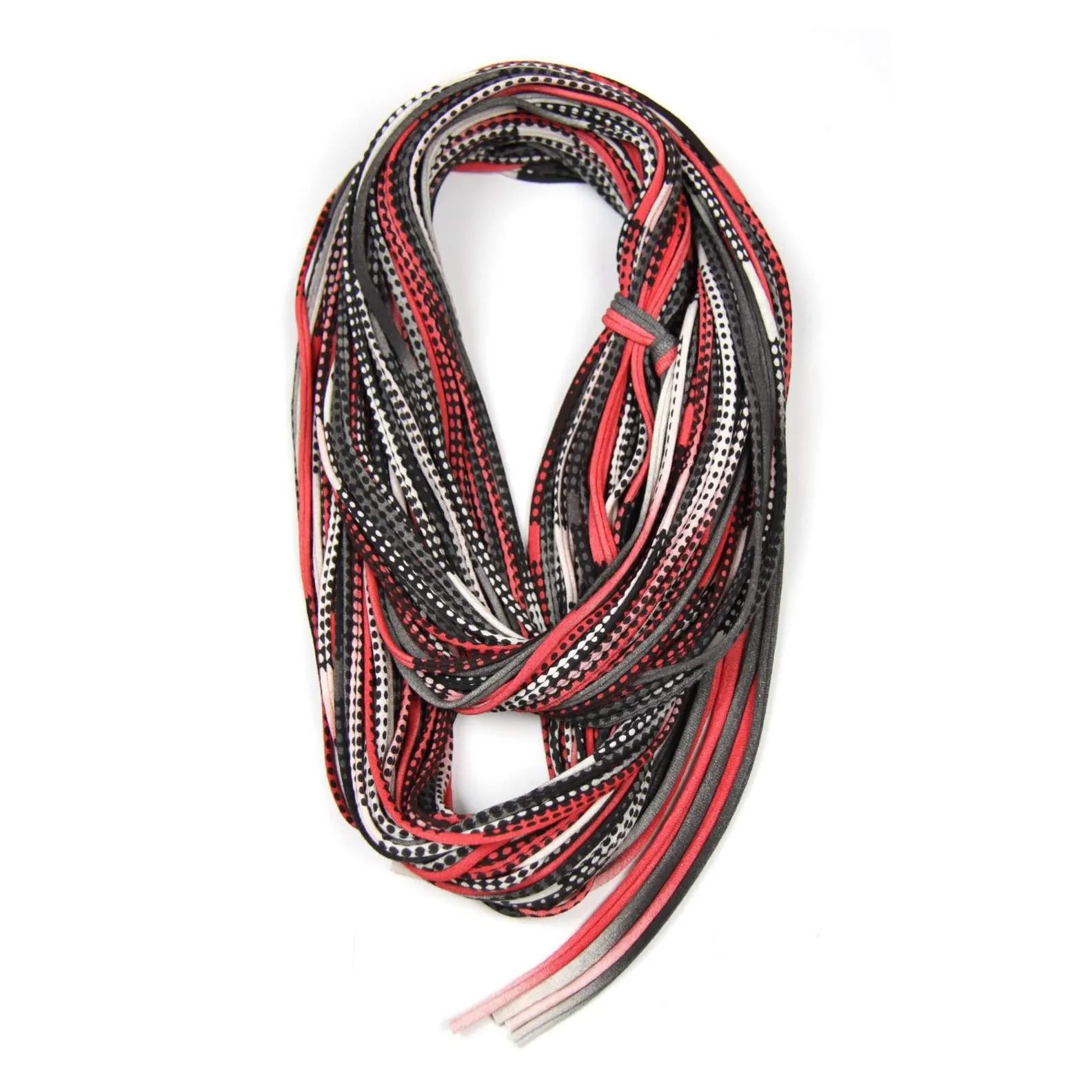 Necklush Chunky Scarf / Reds & Black / Unisex