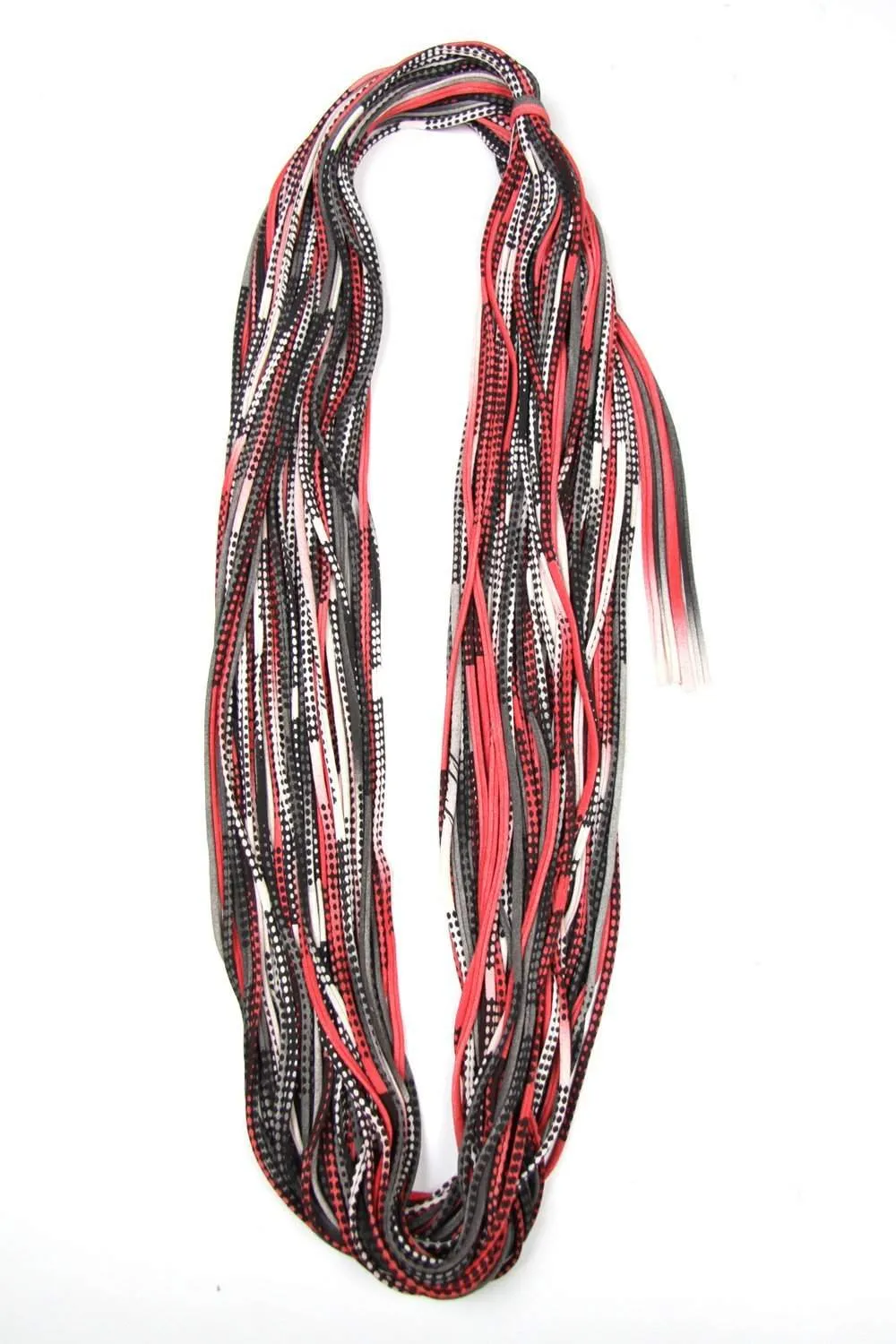 Necklush Chunky Scarf / Reds & Black / Unisex