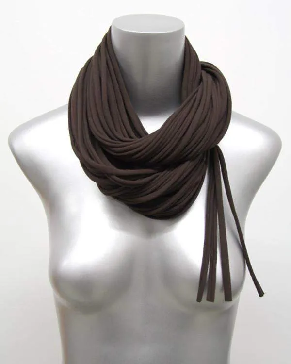 Necklush Cowl Scarf / Brown / Unisex