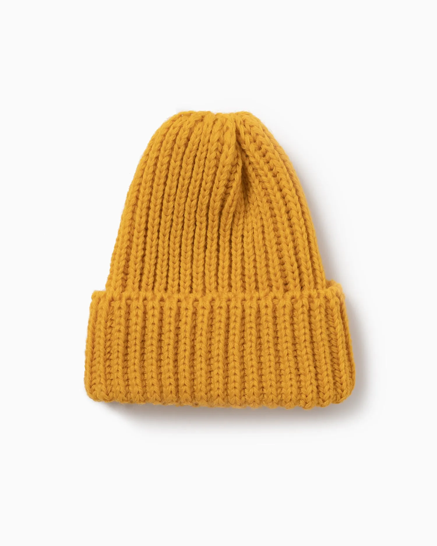 OFS. Chunky Knit Wool Hat - Mustard