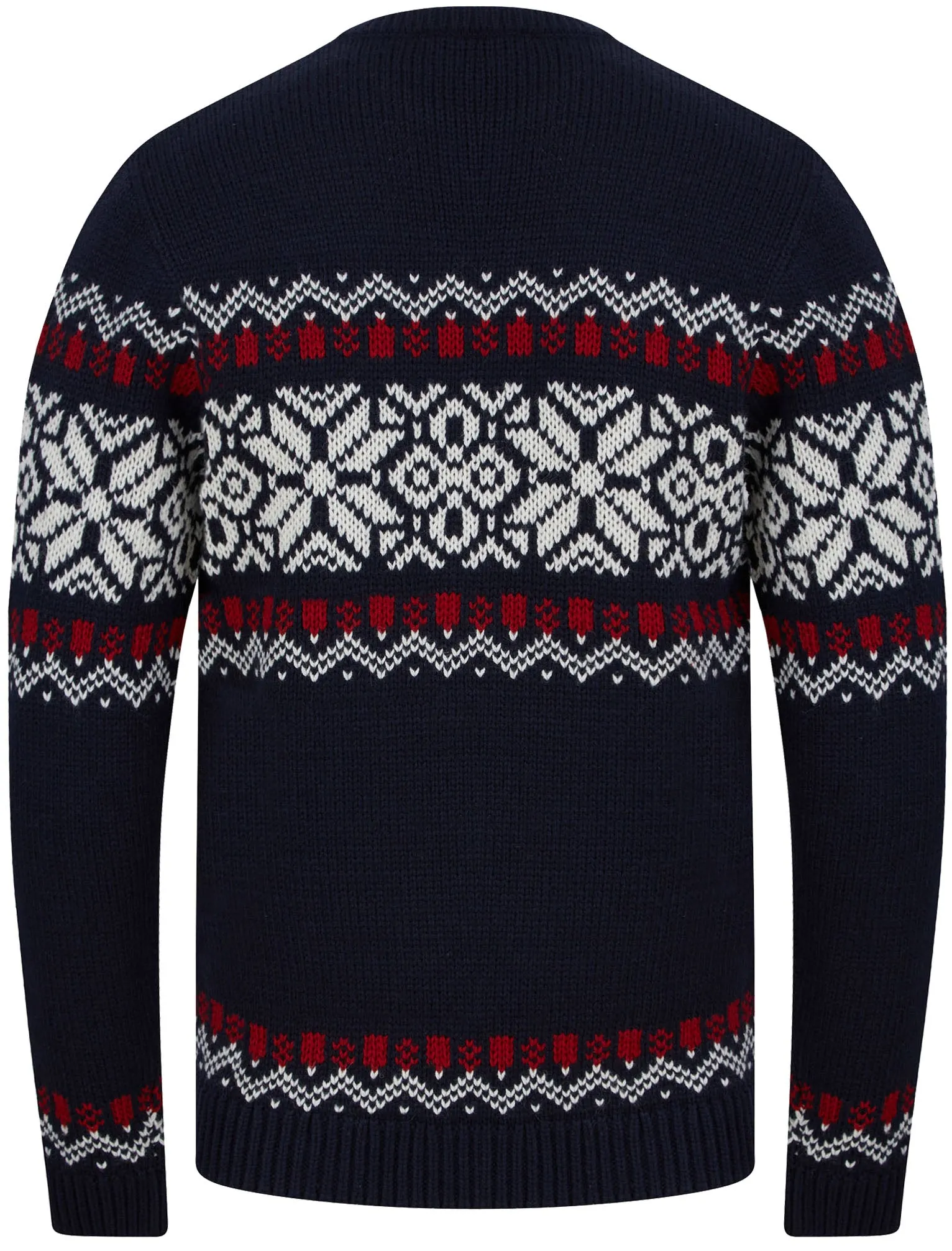 Ohara Chunky Nordic Fairisle Design Wool Blend Jumper in Ink - Tokyo Laundry