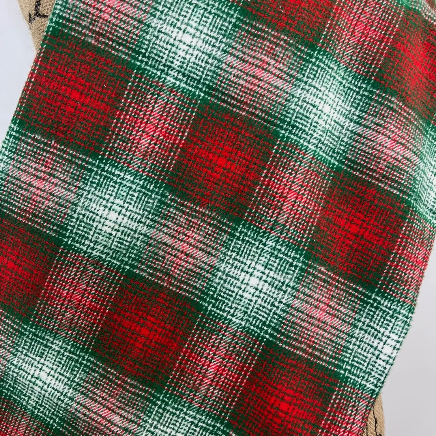 Old Time Retro Christmas Ombre Plaid Luxe Collection Infinity and Blanket Scarves