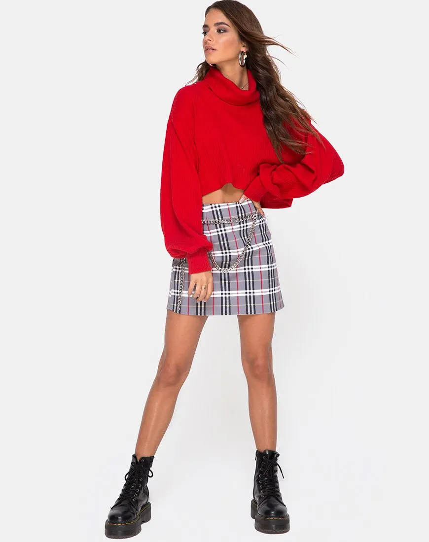 Pelmo Skirt in Heritage Check