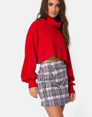 Pelmo Skirt in Heritage Check