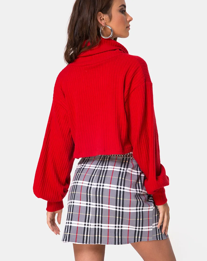 Pelmo Skirt in Heritage Check