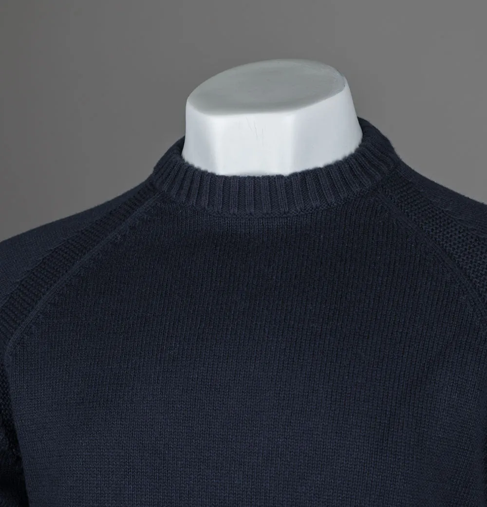 Pretty Green Mason Crew Knit Jumper Navy