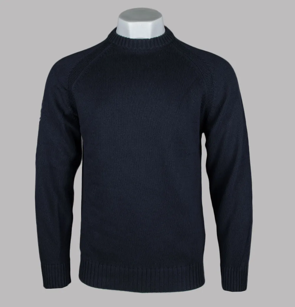 Pretty Green Mason Crew Knit Jumper Navy