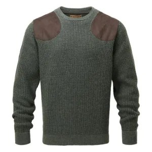 Schoffel Gillock Lambswool Mix Mens Crew Neck Jumper - Cedar