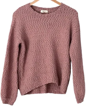 Soft Summer Smoked Mulberry Chunky Knit Sweater