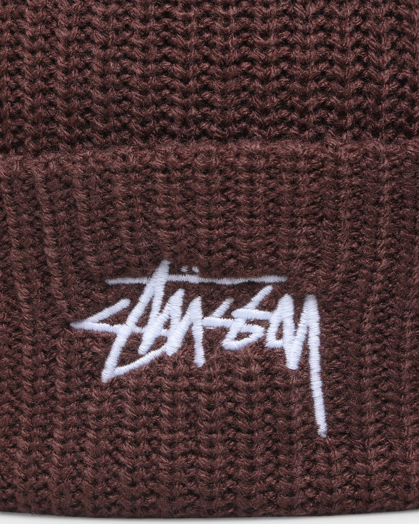 Stussy Stock Cuff Beanie Brown