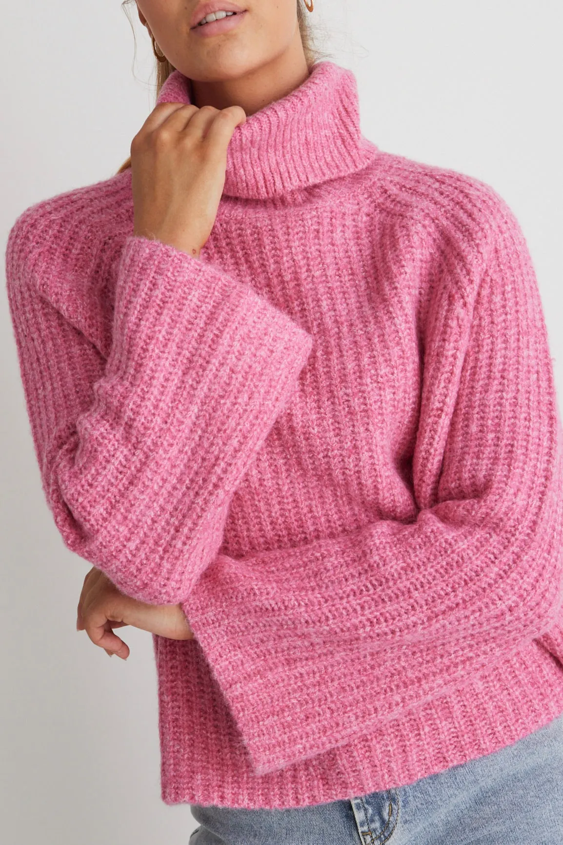 Sundays Barbie Marle Chunky Roll Neck Knit Jumper