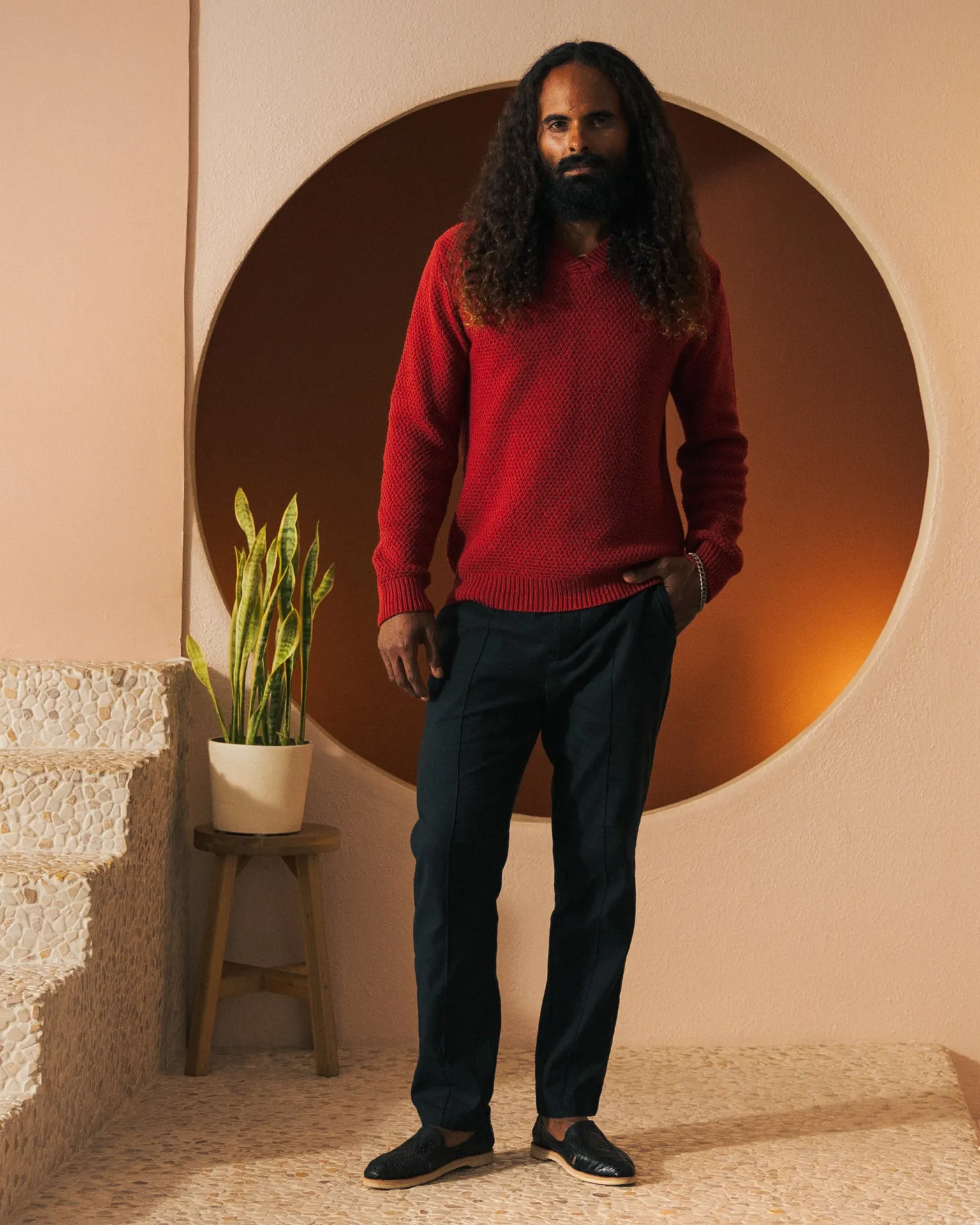 The Algiers Knit Sweater - Fuego