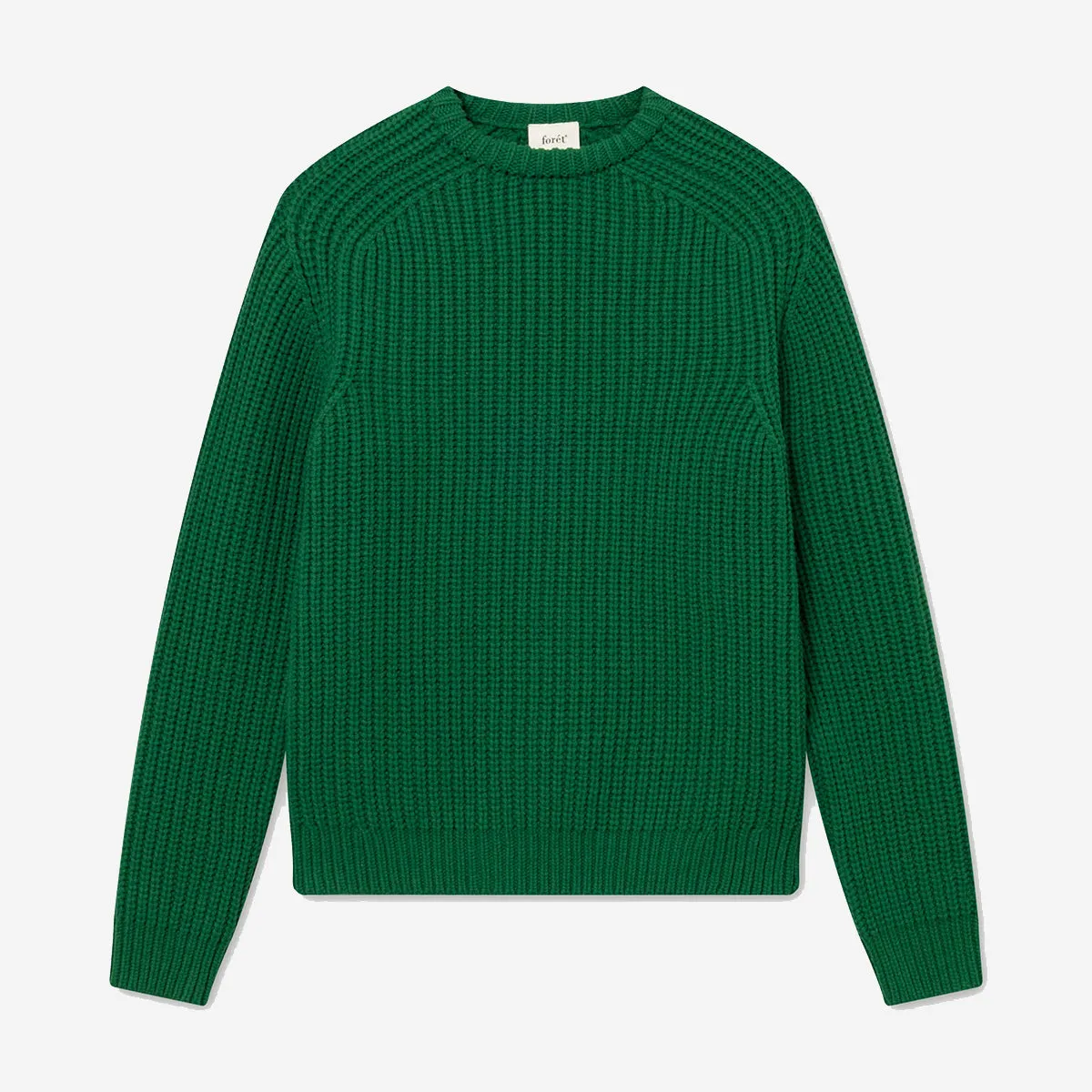 Trip Chunky Wool Rib Knit Sweater - Green