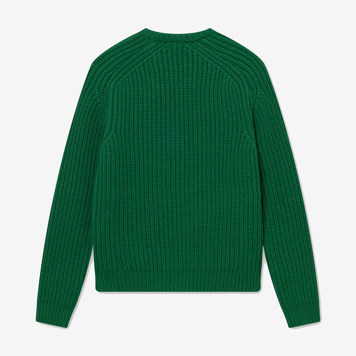 Trip Chunky Wool Rib Knit Sweater - Green