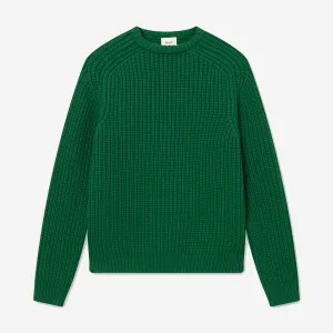 Trip Chunky Wool Rib Knit Sweater - Green