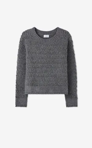 Two Tone Cable-Knit Sweater