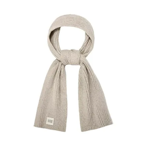 UGG Women's Chunky Rib Scarf in Light Grey