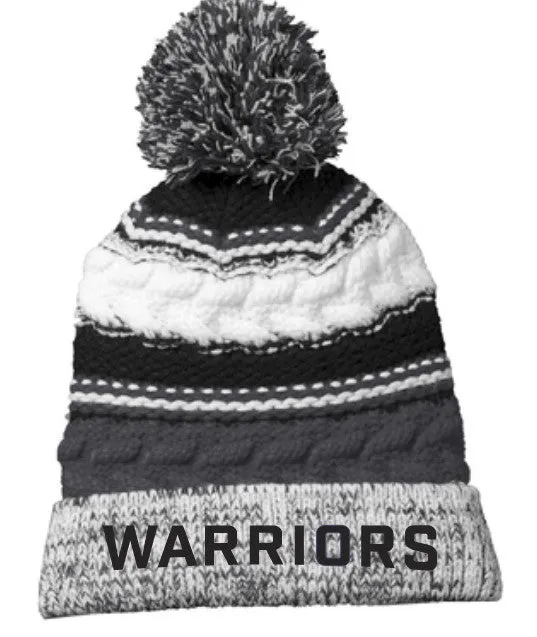 Warriors Lacrosse Pom Pom Team Beanie