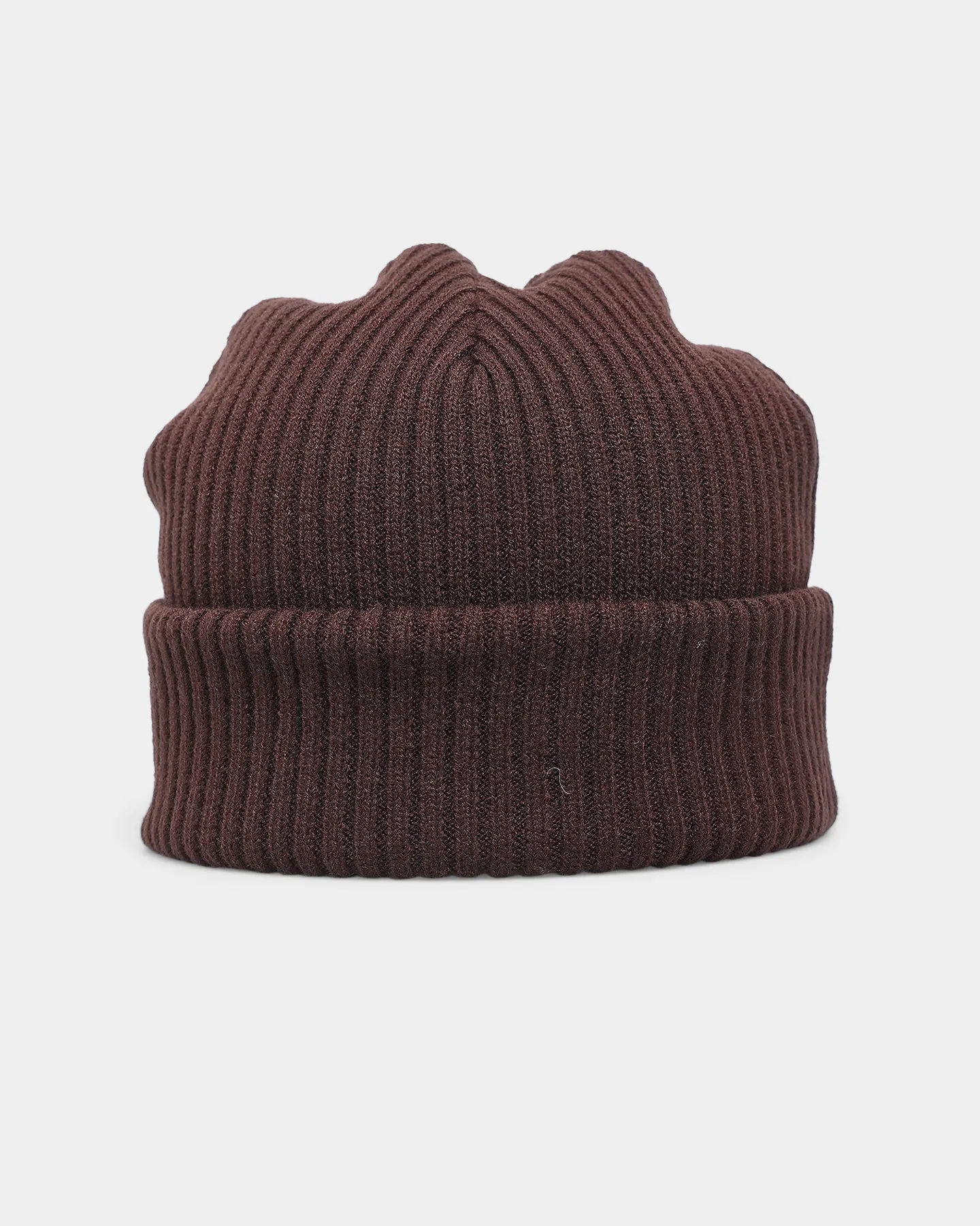 X-Large Ribbed Beanie Brown