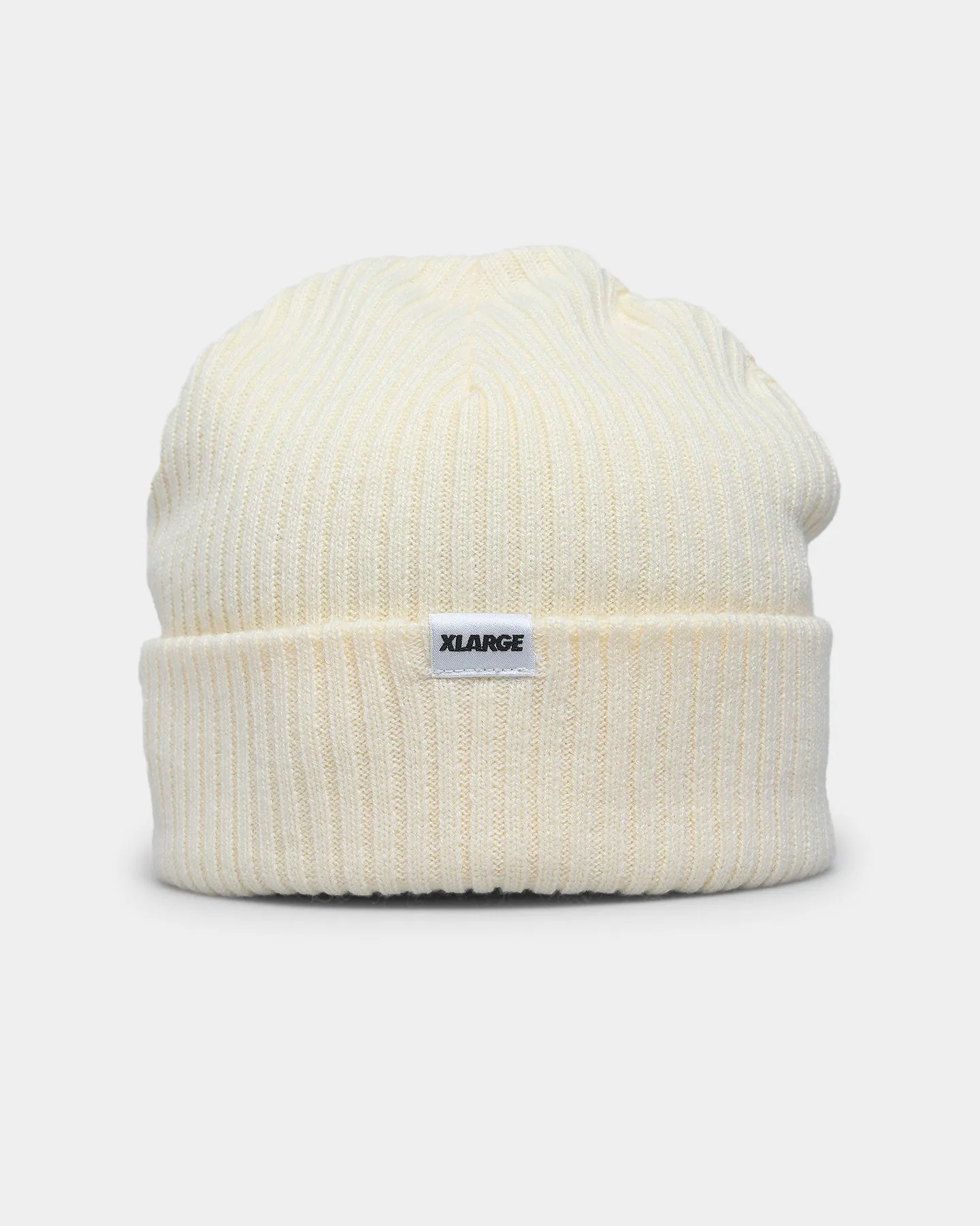 X-Large Ribbed Beanie Natural