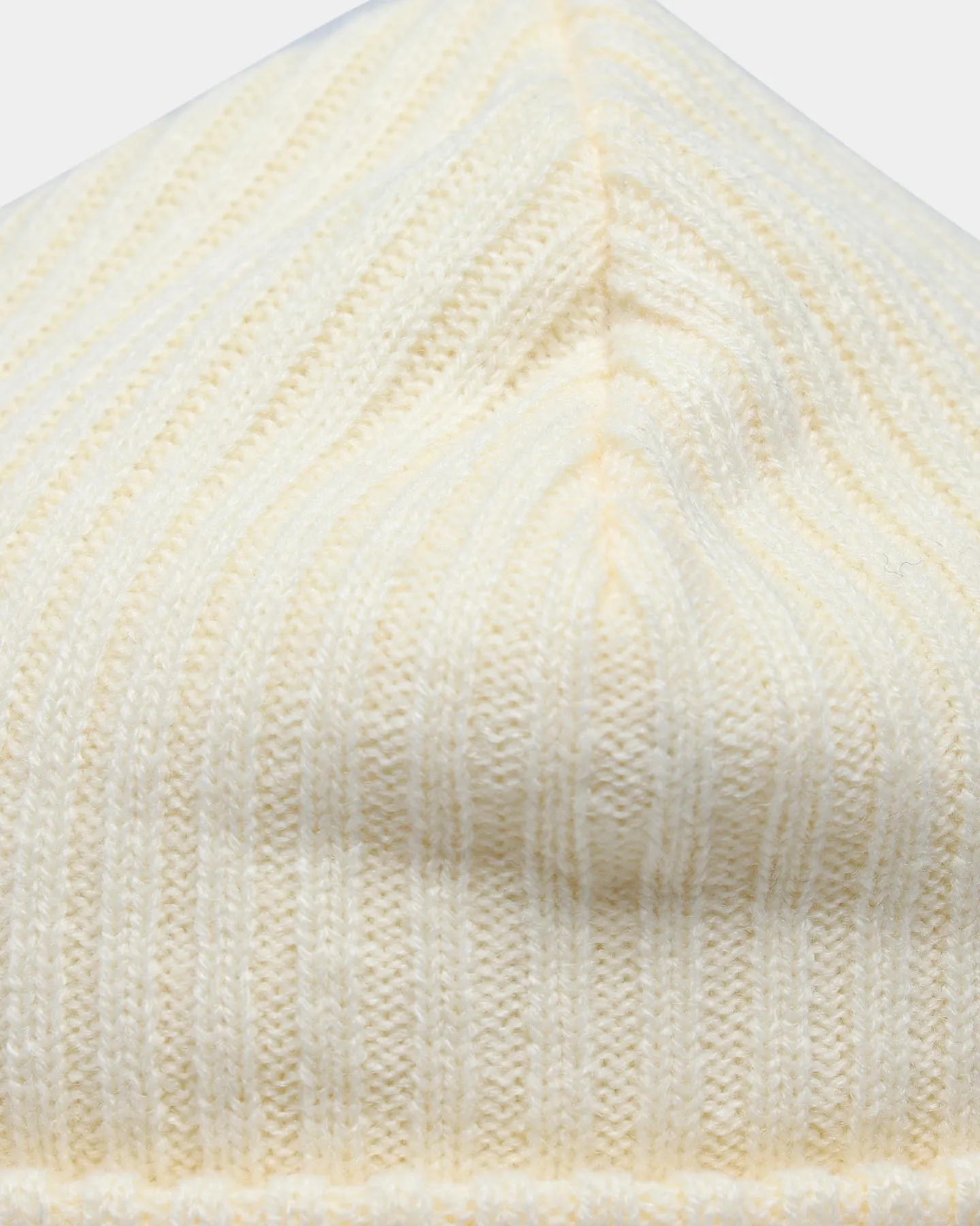 X-Large Ribbed Beanie Natural