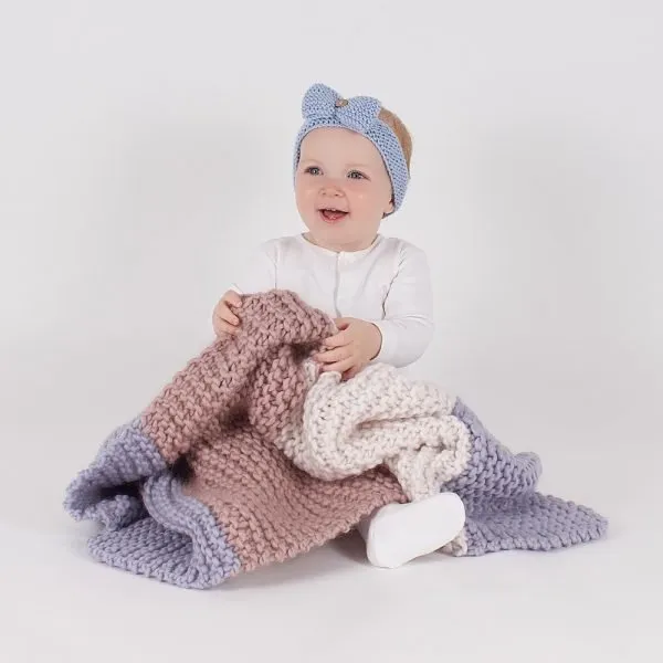 Zoe Baby Blanket Knitting Kit