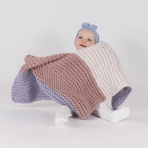 Zoe Baby Blanket Knitting Kit